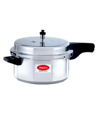 Impex Induction Base Aluminium Pressure Cooker With Outer Lid - 5 Litre