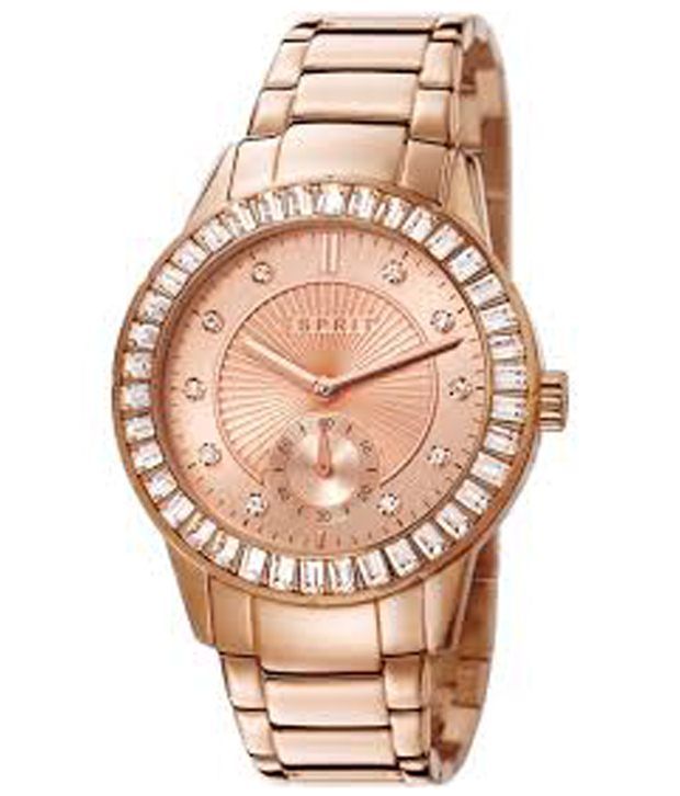 Esprit Worthy Gold Dial Wrist Watch For Women Price in India: Buy 