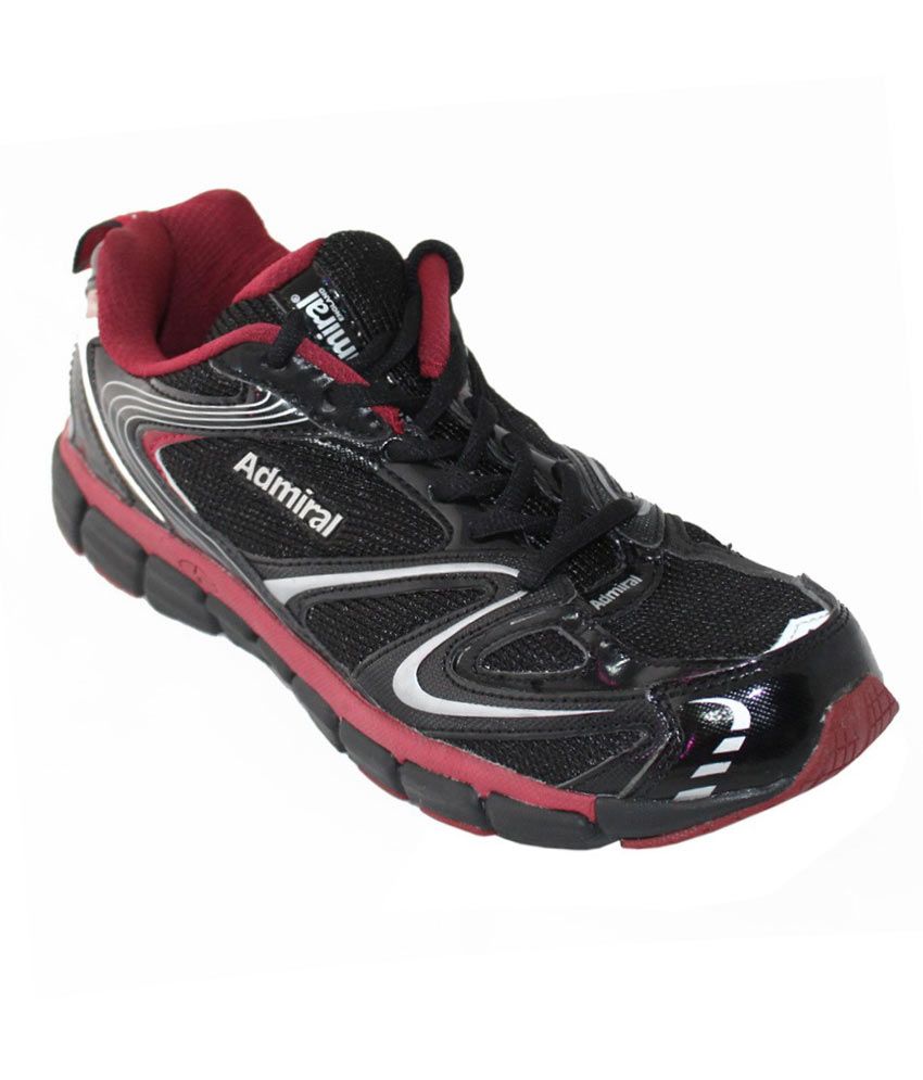 Admiral 2.0 Black & Red Running Sports Shoes Price in India Buy