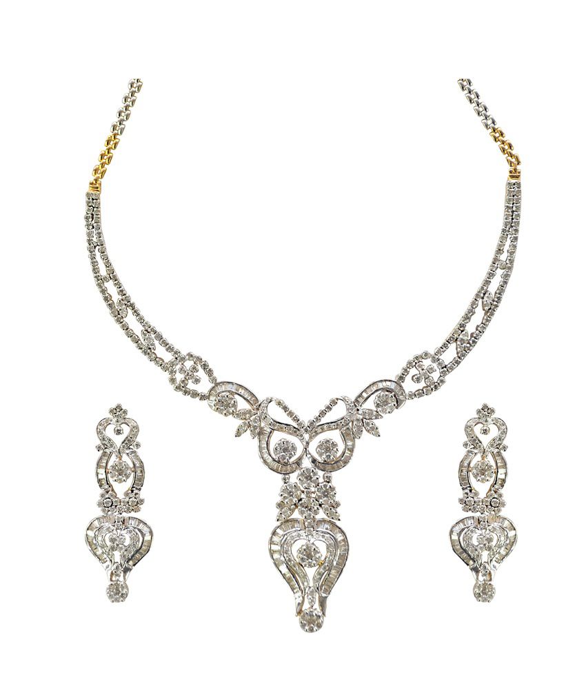 Kataria Jewellers Traditional Diamond Set With Hallmarked Gold And Real