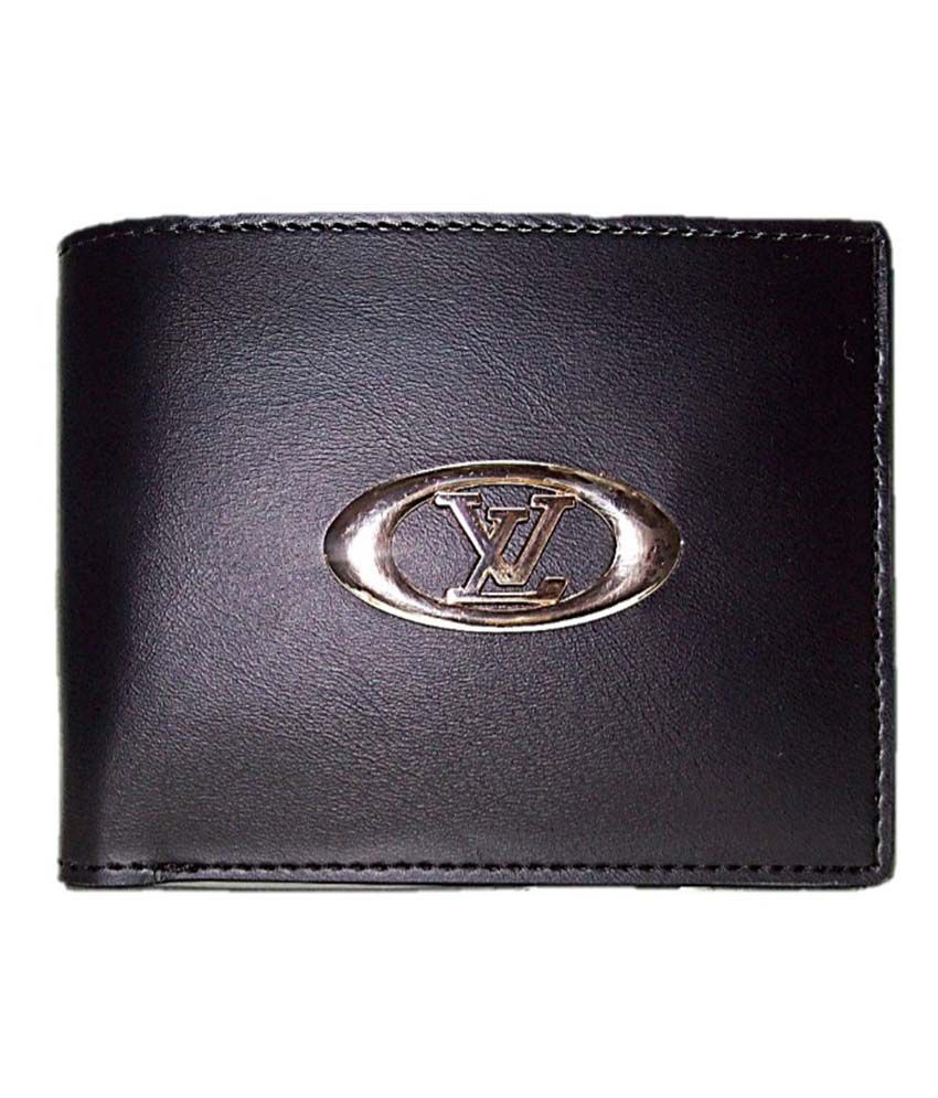 Louis Vuitton Men&#39;s Designer Leather Wallet - Black: Buy Online at Low Price in India - Snapdeal