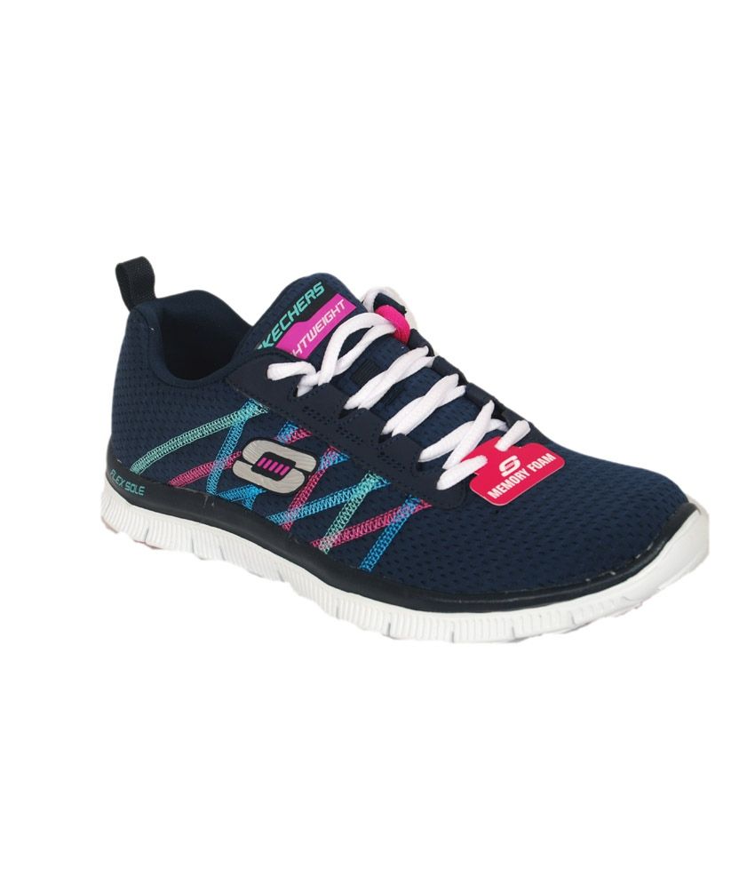 skechers navy blue sneakers