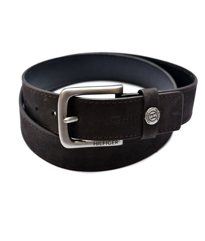 Tommy Hilfiger Brown Leather Pin Buckle Casual Men Belt: Buy Online at Low Price in India - Snapdeal