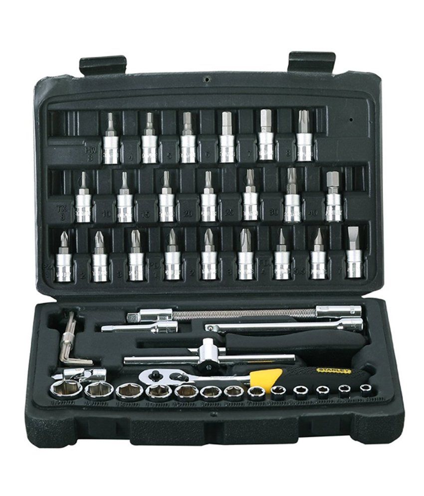 Buy STANLEY Sockets and Accessories STMT727948 (46 Piece) 1/4