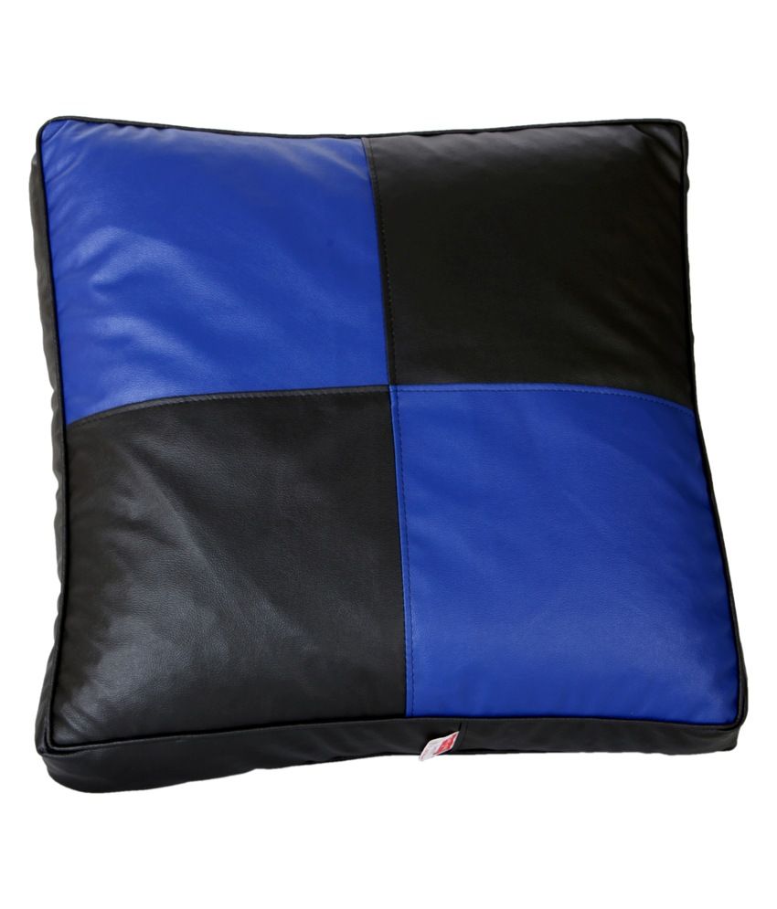 Biggie Bags Floor Cushion Square 24 Size Dark Blueand Black (filled): Buy Online @ Rs.999 ...