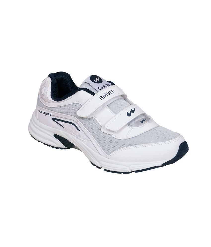 campus white sports shoes