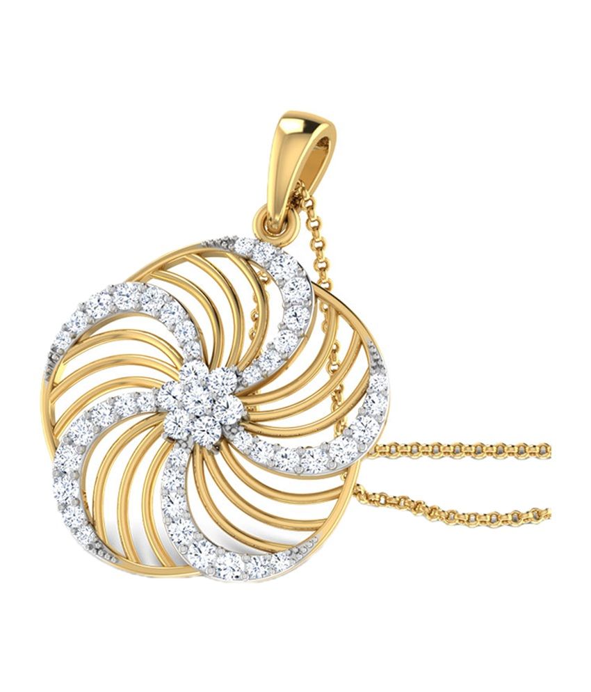 Caratlane Floral Wave Pendant: Buy Caratlane Floral Wave Pendant Online in India on Snapdeal