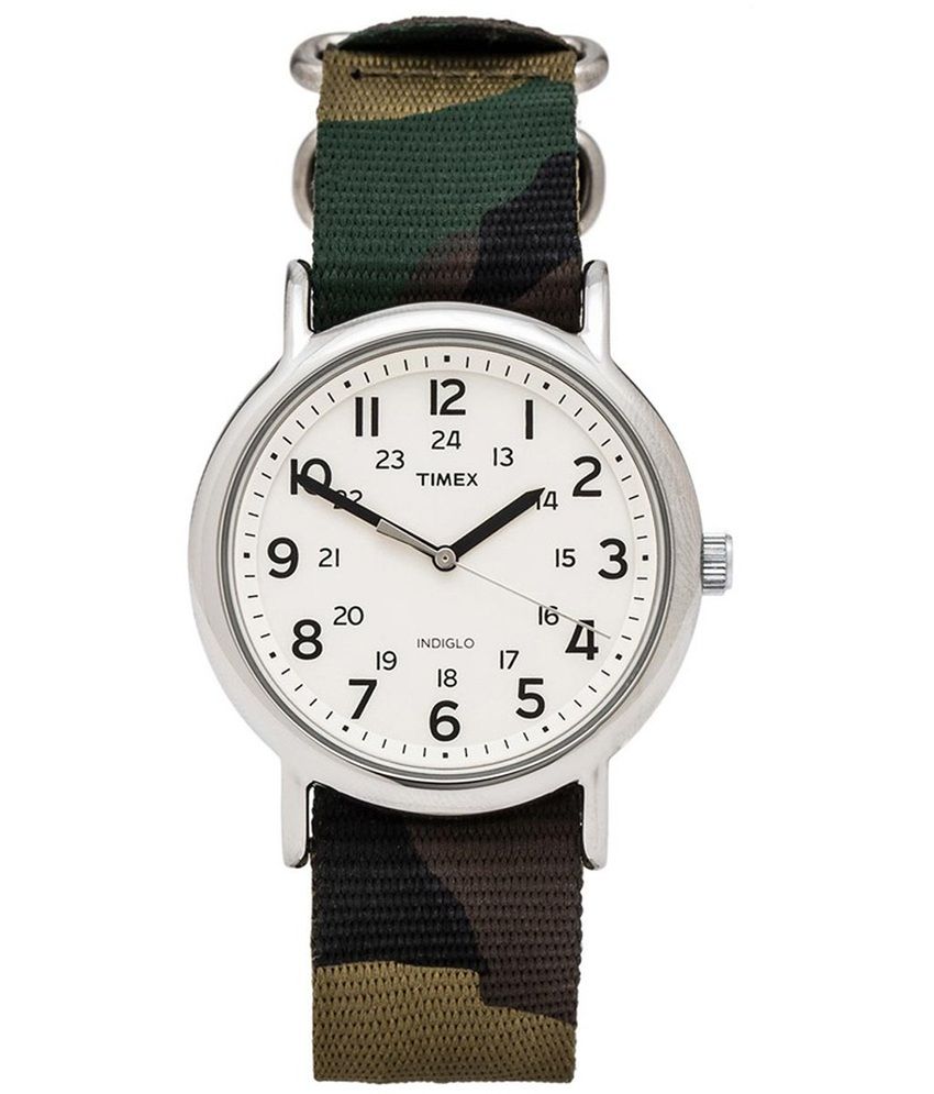 timex green dial watch