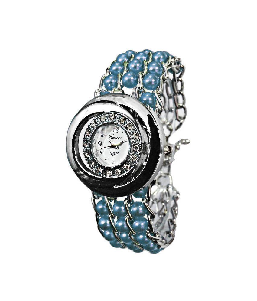 Vencer Stella Turquoise Designer Moti Bracelet Watch Price in India