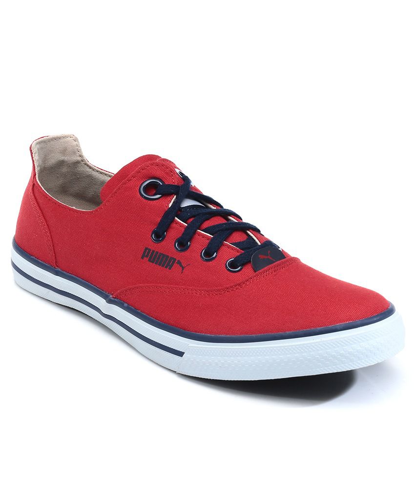 Puma Limnos Cat 2 Red White Casual Shoes