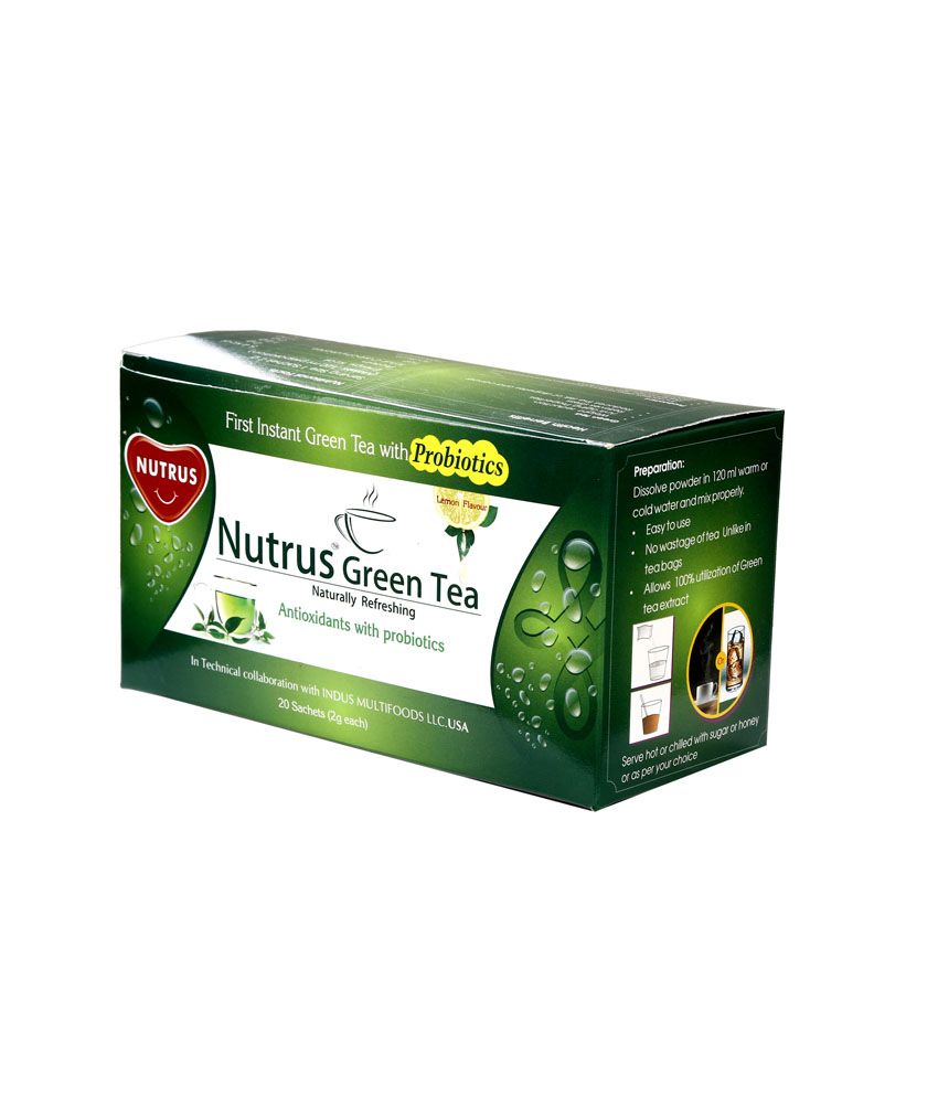 Influx Healthcare Nutrus Green Tea Probiotic (20 Sachet) Pack Of 4