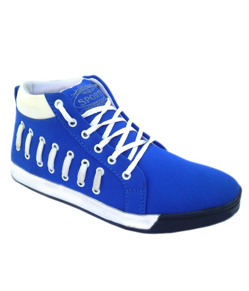 light blue designer sneakers
