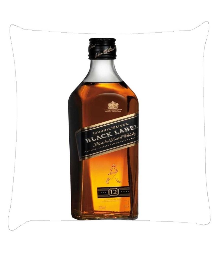 Snoogg Johnnie Walker Black Label Cushion Cover Buy