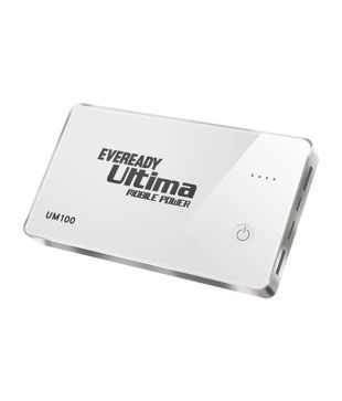 Eveready Ultima Um100 Power Bank 10000 Mah Portable Charger For Smartphones Tablets White Rs 3150 Rstore In 4 interest free payments of $ more info available on orders $50 to $2000.