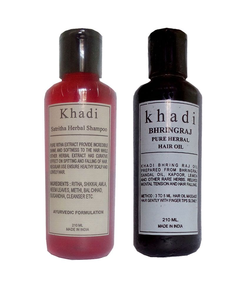Khadi Saritha Herbal Shampoo With Bhrigraj Herbal Hair OilBy Andami