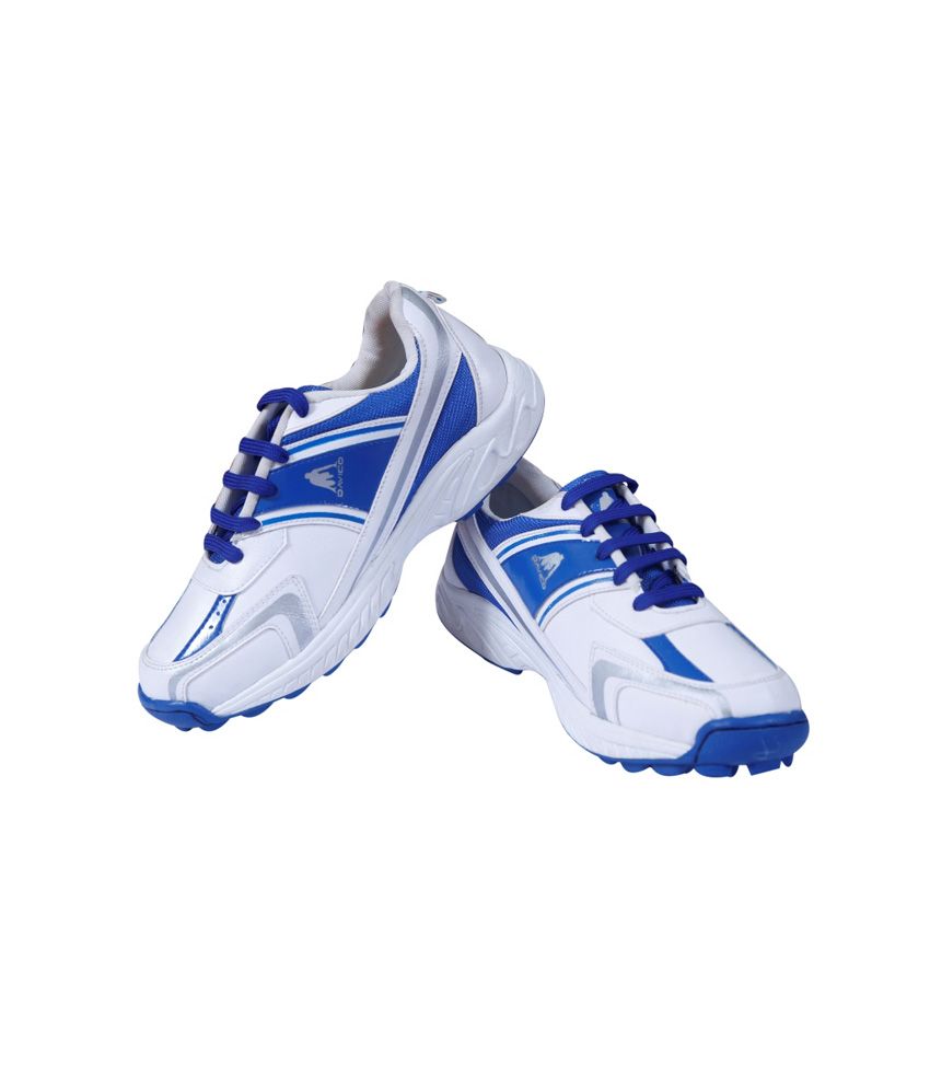 Davico White and Blue Cricket Batting Premier Sport Shoes Price in