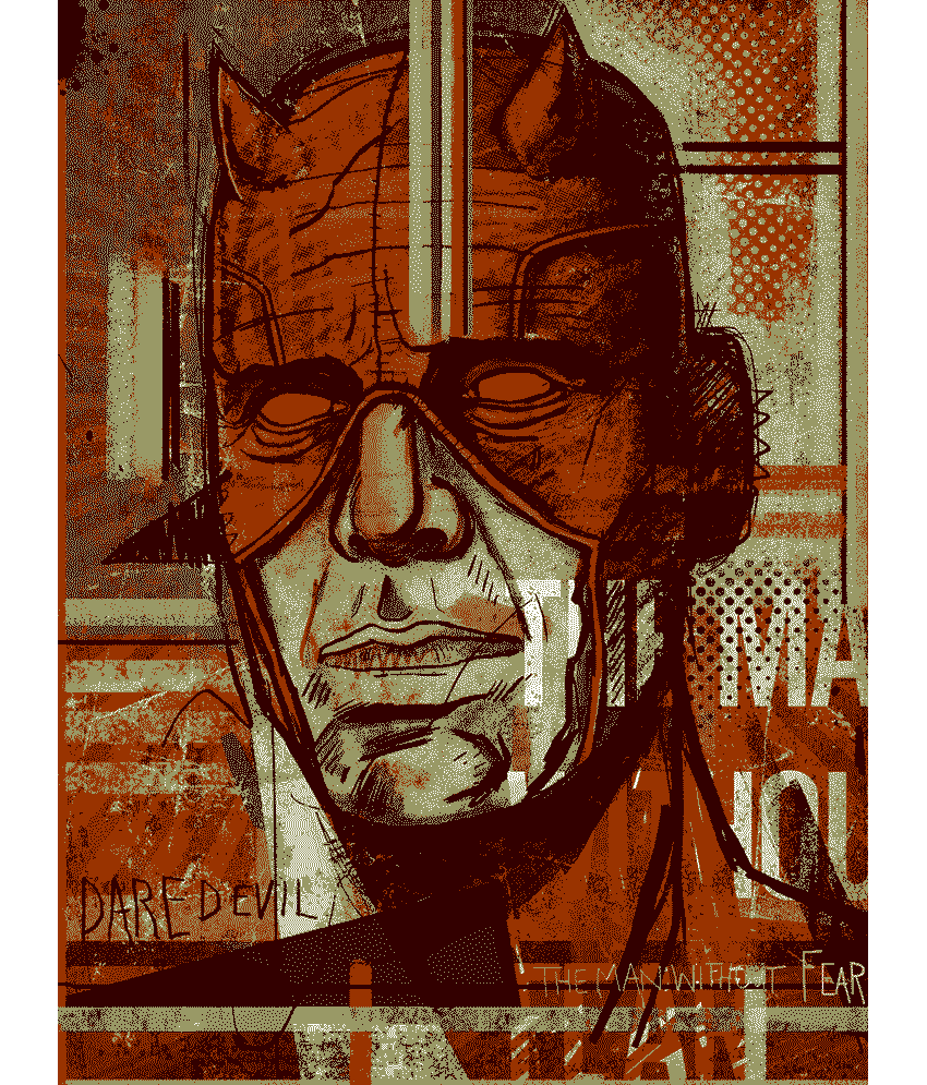 Clickforsign Daredevil Art Comic Poster Buy Clickforsign Daredevil Art