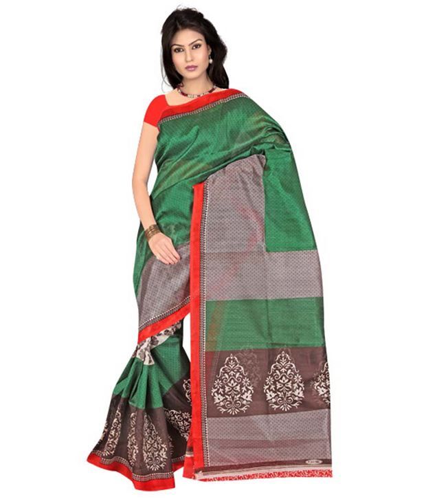 Milan Sarees Silk Printed Saree Buy Milan Sarees Silk Printed Saree