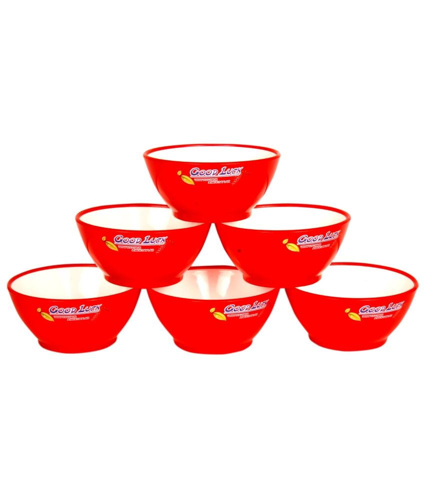 Tjaggies SMALL RED MICROWAVE SAFE BOWLS(SET OF 6) Buy Online at Best
