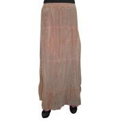 India Trendzs Orange Designer Cotton Long Skirt