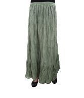 India Trendzs Green Cotton Long Skirt