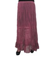 India Trendzs Maroon Cotton Long Skirt