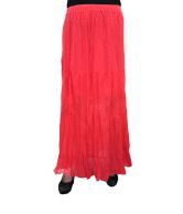 India Trendzs Red Cotton Long Skirt