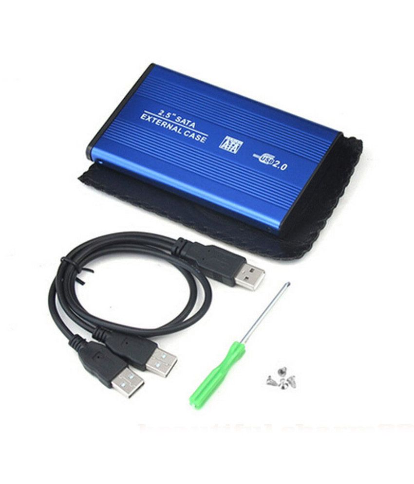 Terabyte External Usb Casing For 2.5 Inch Sata Hdd Harddisk Laptopblue