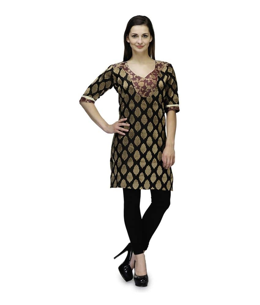 black banarasi kurti design