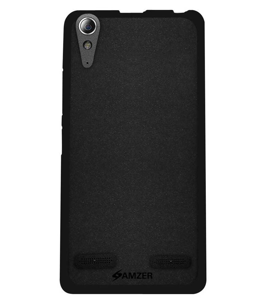 Amzer Back Cover For Lenovo A6000,Lenovo A6000 Plus Black Buy Online