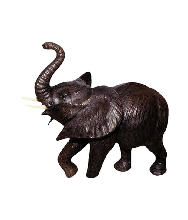 stuffed leather elephant