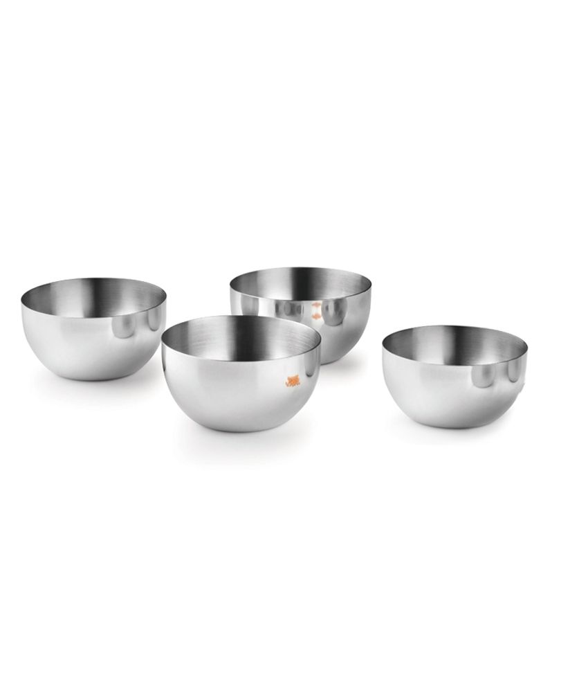 Buy Classic Essential Oval Stainless Steel Bowls (set Of 6 Pcs) Best Prices Snapdeal
