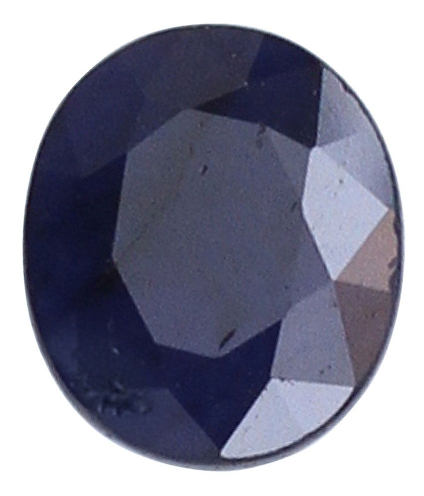 Vardan Gems 6.14 Carat Oval Dark Blue Sapphire Neelam Birthstone