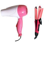 Bentag Combo of BHD1209 Hair Dryer and Hair Straightener