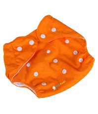 Ole Baby Orange Cotton Nappies - Set of 7