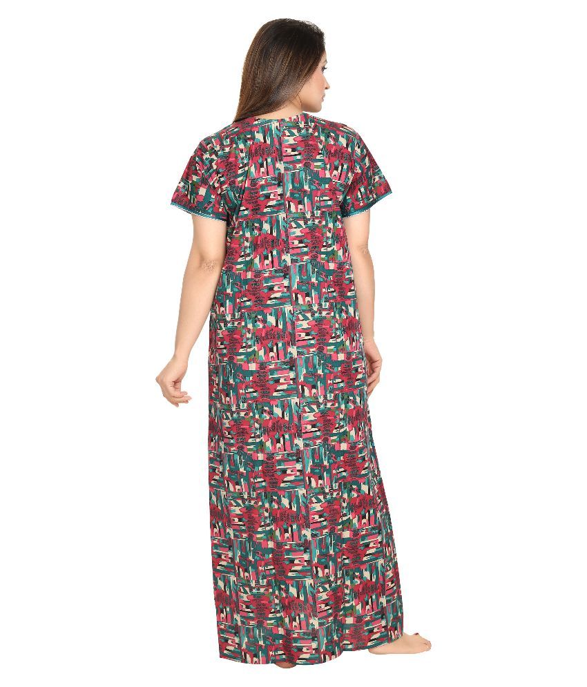 Buy Av Multi Color Cotton Nighty Night Gowns Online At Best Prices