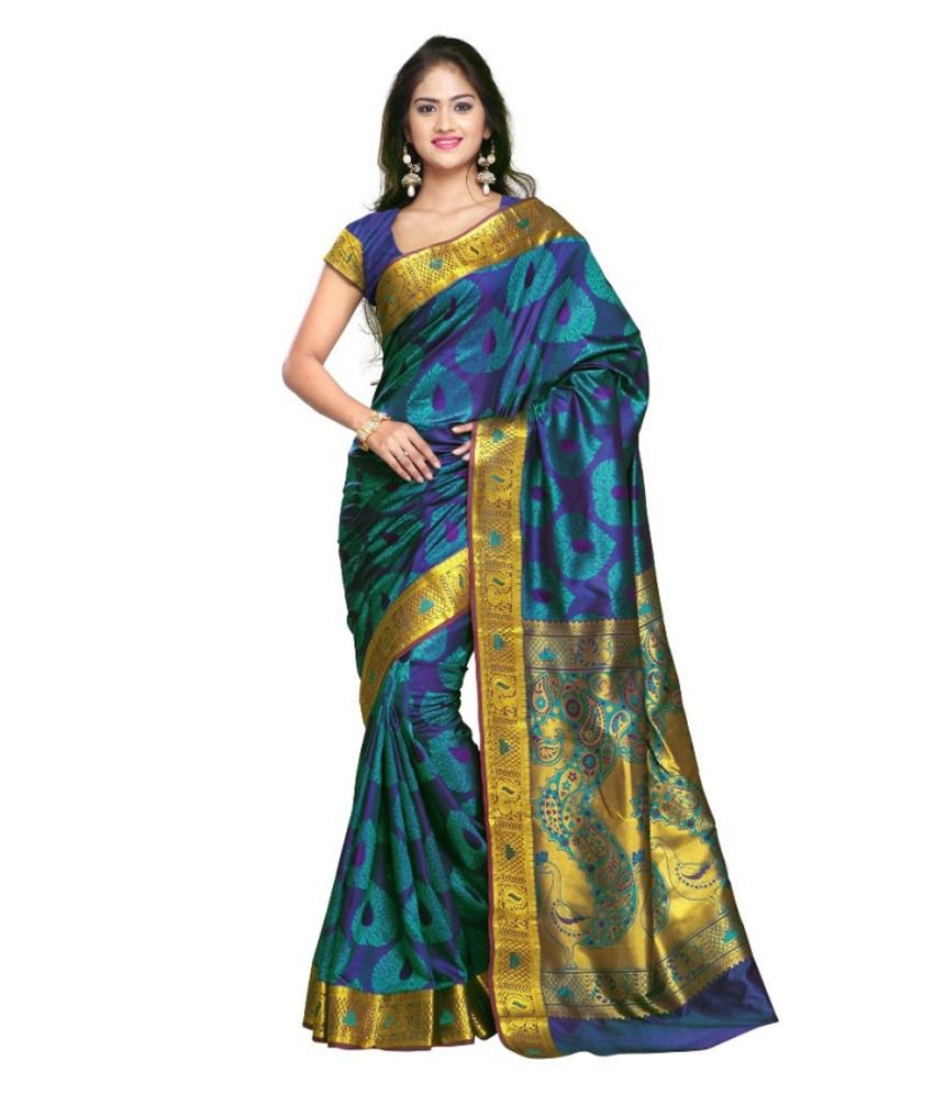 Janasya-Multicoloured-Silk-Saree-SDL1043