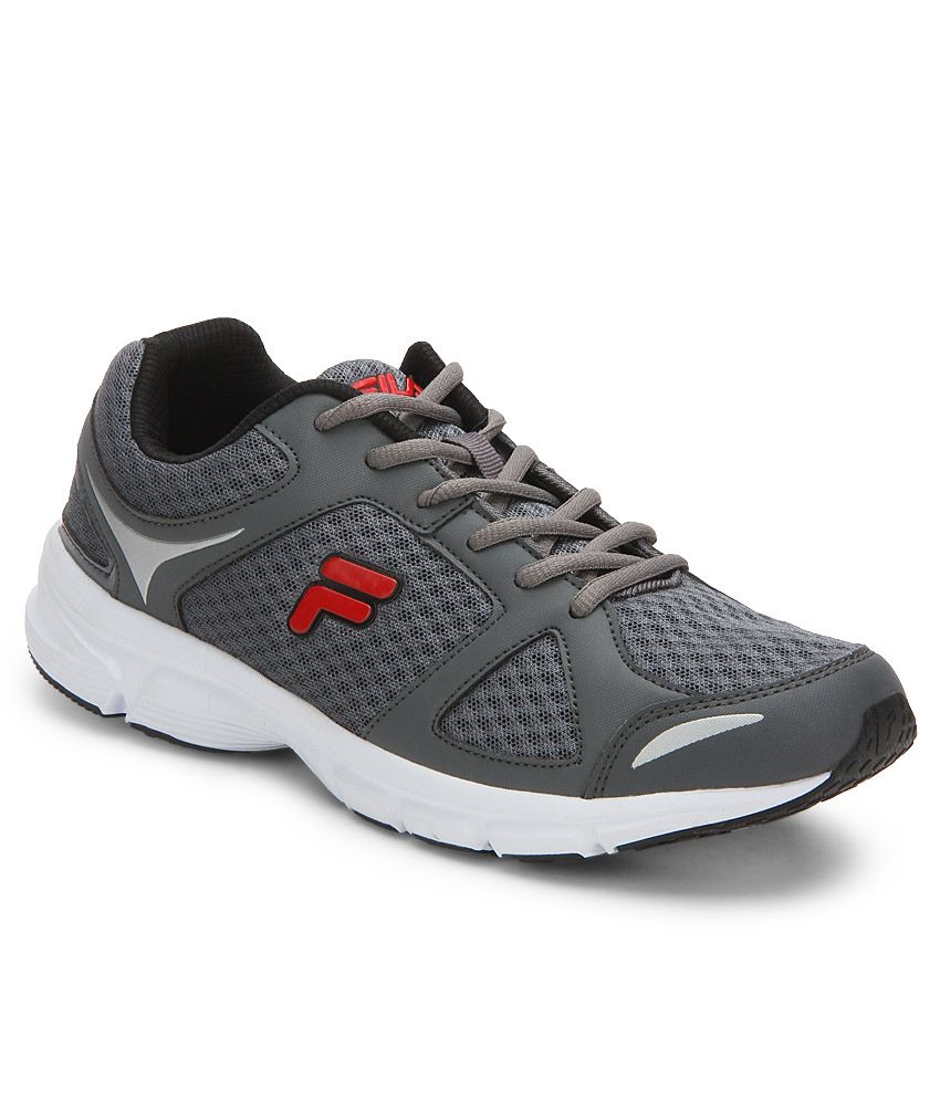 fila grey sports shoes