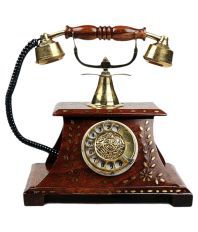 Handicraft Vintagephone501 Corded Landline Phone Brown