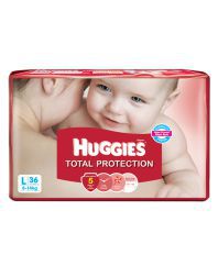 Huggies Total Protection Diapers (large) Pack Of 36