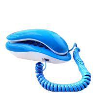 Talktel new F1 Corded Landline Phone Blue