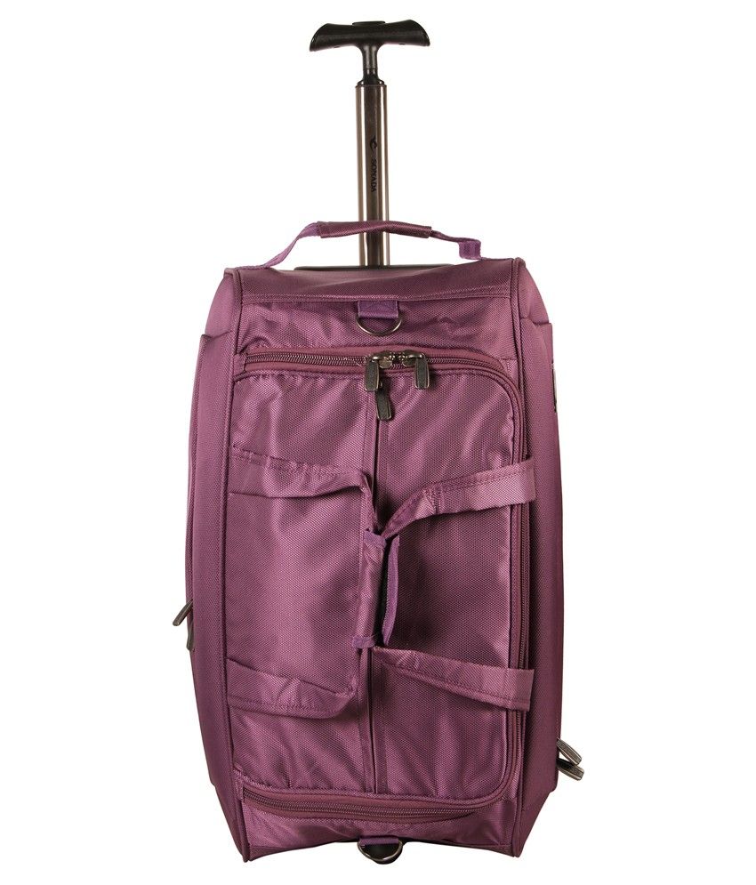 Sonada Purple Polyester Trolley Duffle Bag Buy Sonada Purple