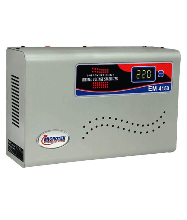 Microtek Em4150 Voltage Stabilizer Upto 1 5ton AC Price In India Buy Microtek Em4150 