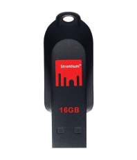Strontium OTG-USB Flash Drive 16 GB Pen Drives Black
