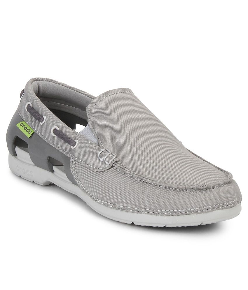 Crocs Gray Slip-on Casual Shoes Price In India- Buy Crocs Gray Slip-on 