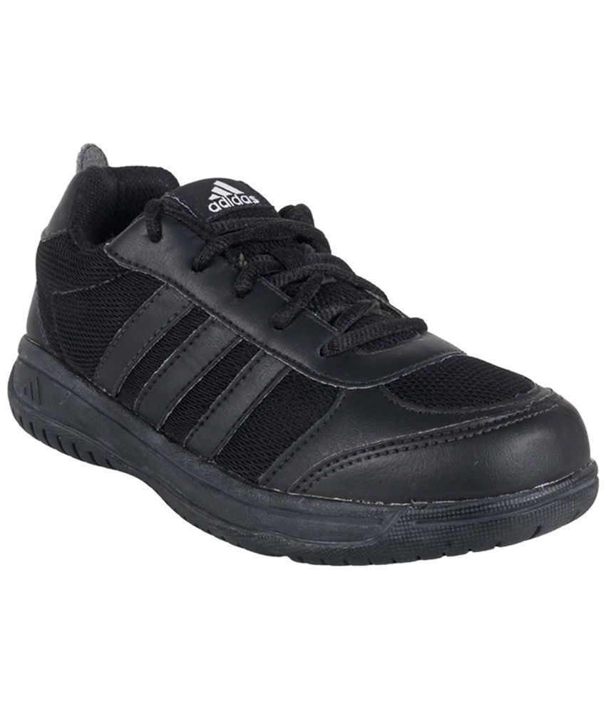 adidas black school shoes with velcro