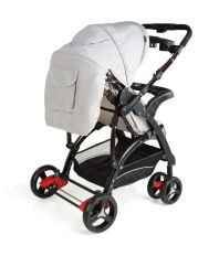 Luv Lap Baby Stroller Pram Sports Grey/Black - 18157