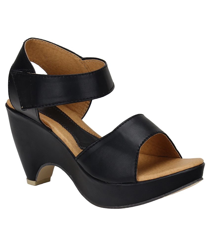 Royal Indian Exposures Black Wedges Heels Price in India Buy Royal