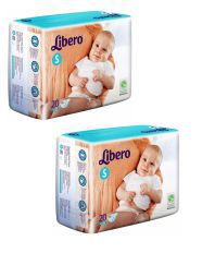 Libero White Diaper Pants - Pack of 2