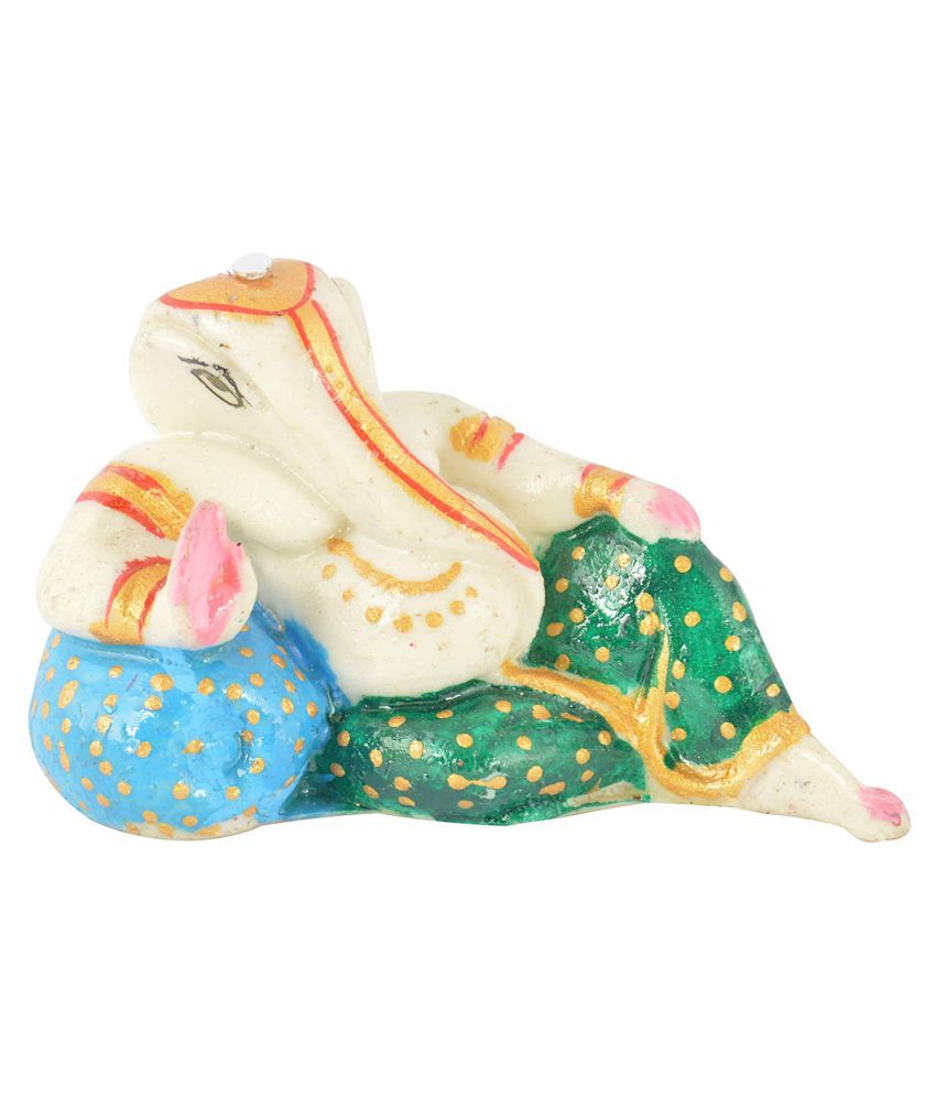 Unique Indian Crafts Multicolour Marble Handicraft Showpiece Pack Of